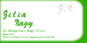 zilia nagy business card